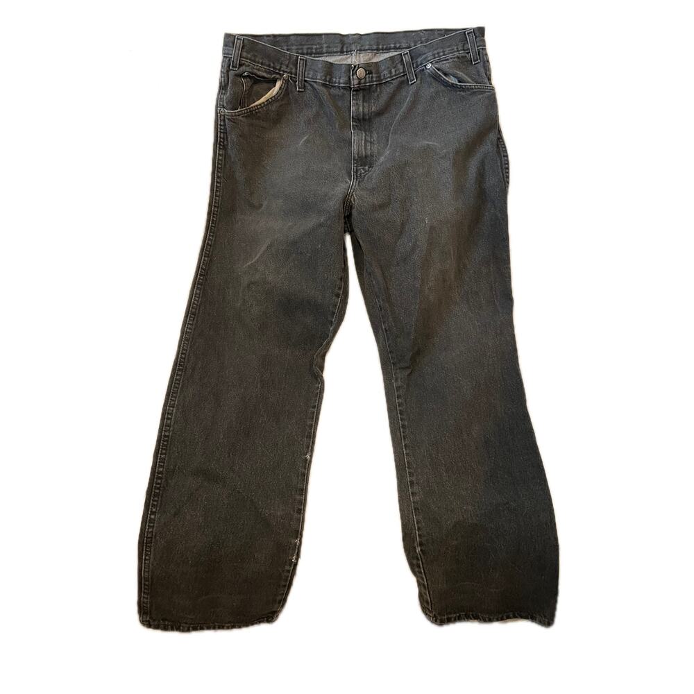 Dickies Black Straight Distressed Jeans Mens 38x32